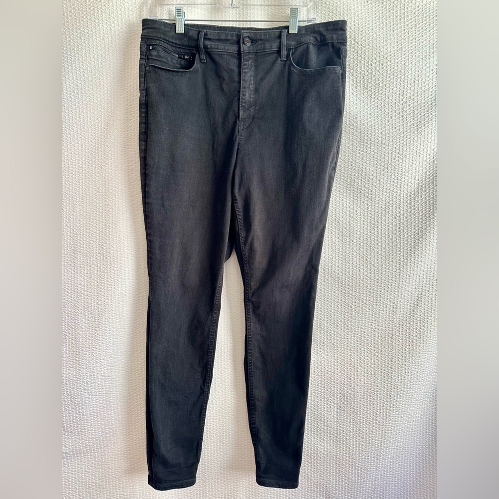 Athleta Flex Ultra Skinny Black Jeans Women’s Size 16 Stretch Denim Pants